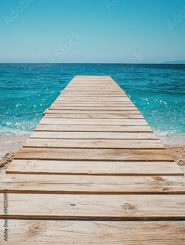 Serene Beach Boardwalk