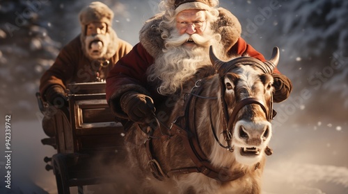 santa claus reindeer