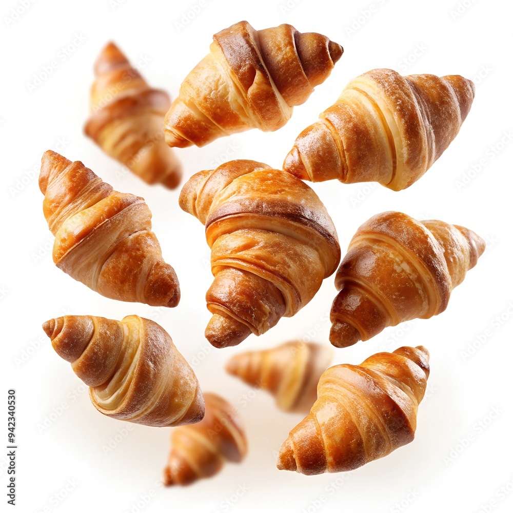 croissant on white background croissant on white background