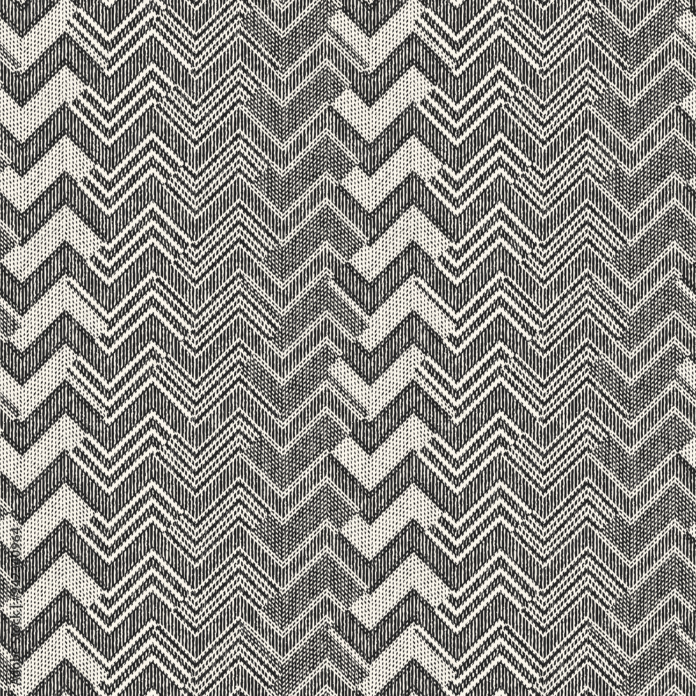 Monochrome Grain Variegated Zigzag Pattern Monochrome Grain Variegated Zigzag Pattern