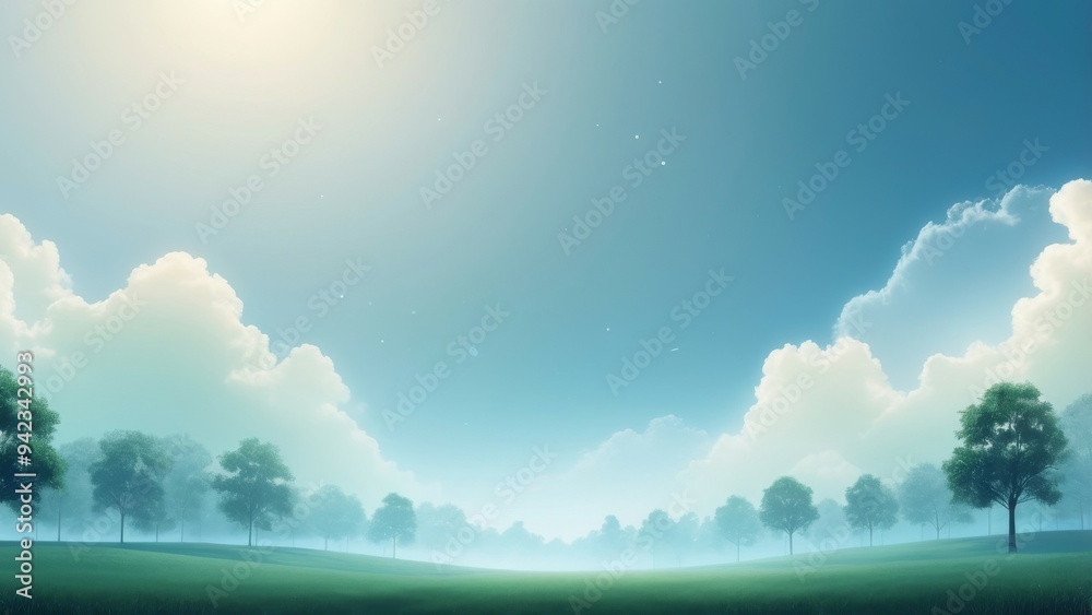 Fototapeta premium sun rays and clouds in the sky