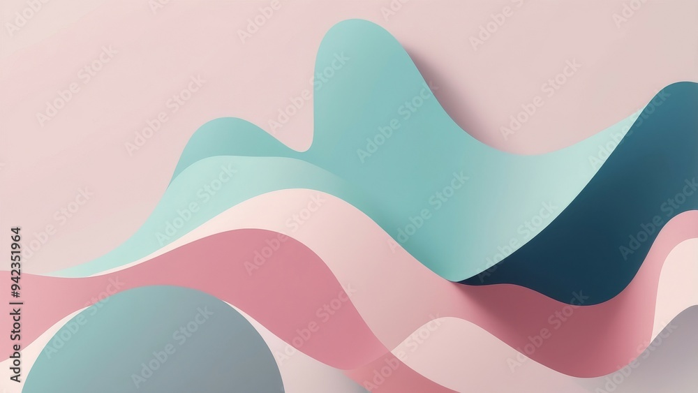 Fototapeta premium abstract background with waves