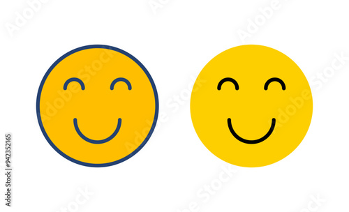 smile icon vector. smile emoticon icon. feedback