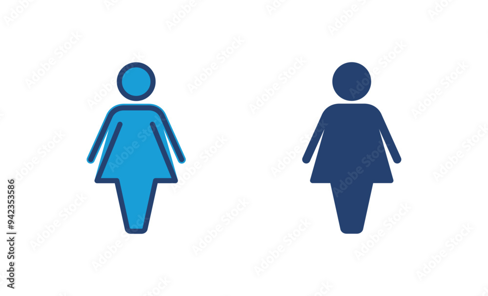 Female icon vector. woman icon vector Female icon vector. woman icon vector