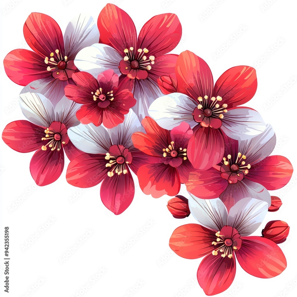 Pink and White Flowers in a Bouquet