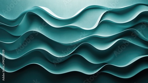 Three dimensional render of wavy pattern. waves abstract background texture photo