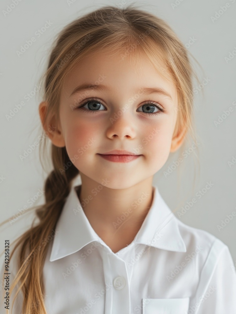 Young Girl in School Uniform Young Girl in School Uniform
