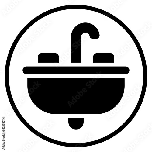 sink glyph icon