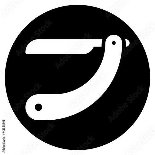 razor glyph icon