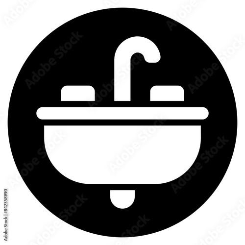 sink glyph icon