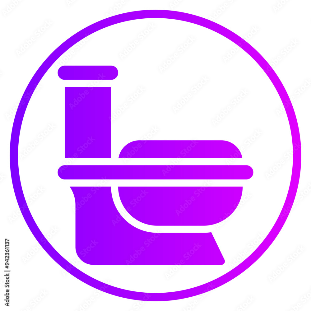 toilet bowl gradient icon toilet bowl gradient icon