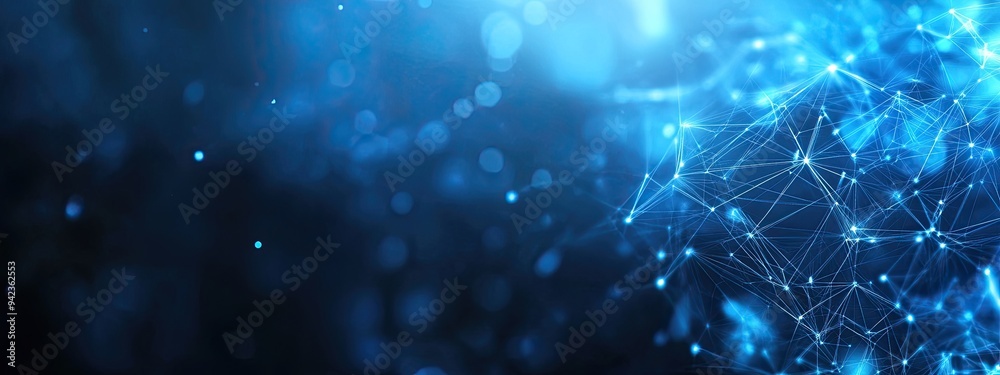 Abstract Blue Network Background Abstract Blue Network Background
