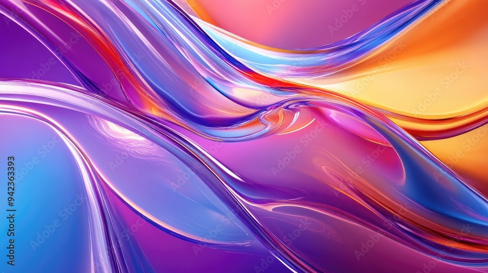 Abstract 3D background with vibrant glass waves, fluid gradients, and smooth textures in bold, dynamic colors. Abstract 3D background with vibrant glass waves, fluid gradients, and smooth textures in bold, dynamic colors.
