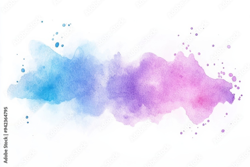 Fototapeta premium Abstract Watercolor Splash in Blue and Purple