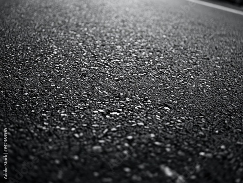 Blacktop Texture: Close-up Shot of Asphalt