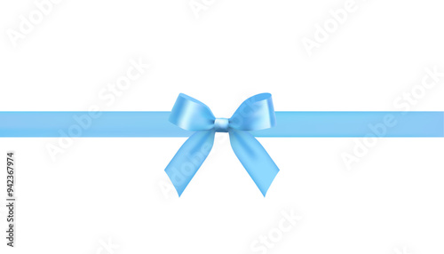 vector design background with elegant light blue bow