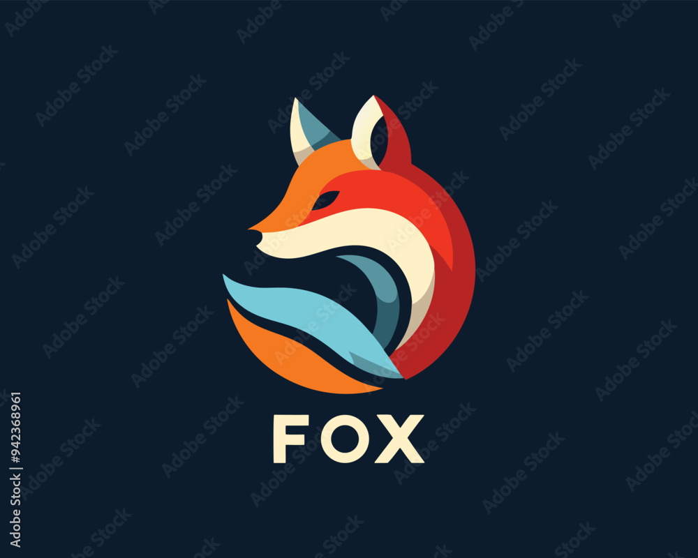 Fox logo design icon symbol vector template
Fox logo design icon symbol vector template