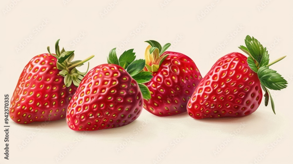 realistic illustration of collection of summer red fruits with margin, fast growing, realistic, crisp texture and pleasant taste. realistic illustration of collection of summer red fruits with margin, fast growing, realistic, crisp texture and pleasant taste.