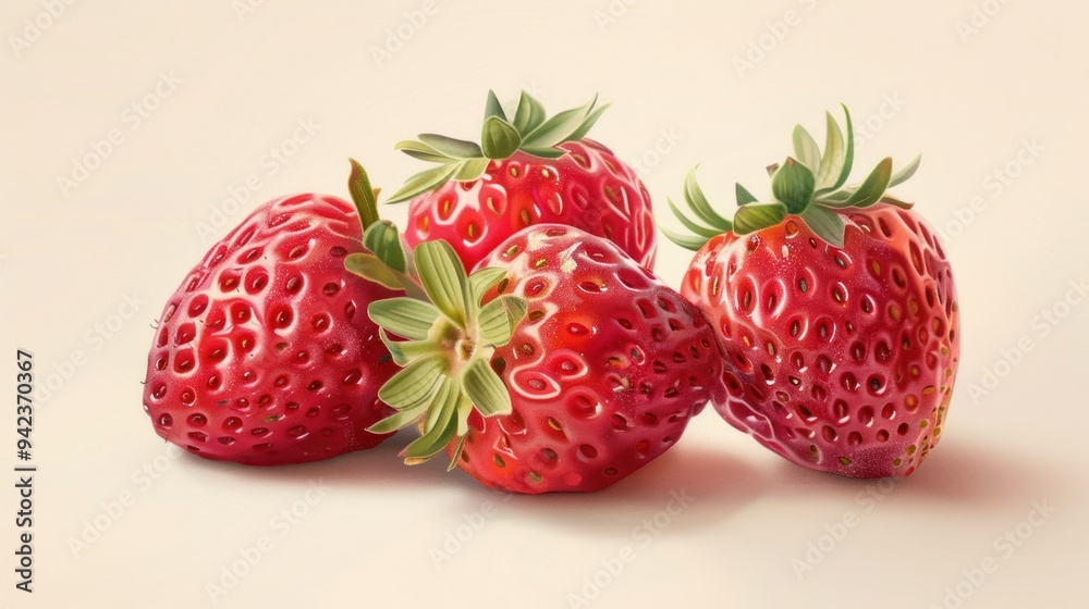 realistic illustration of collection of summer red fruits with margin, fast growing, realistic, crisp texture and pleasant taste. realistic illustration of collection of summer red fruits with margin, fast growing, realistic, crisp texture and pleasant taste.