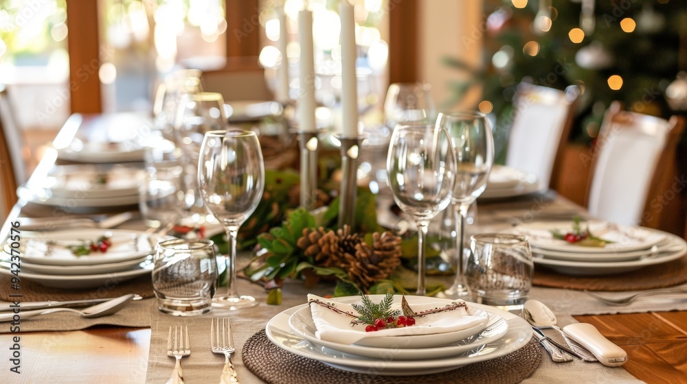 Table settings and decor ideas that create a welcoming ambiance for family dinners. Table settings and decor ideas that create a welcoming ambiance for family dinners.