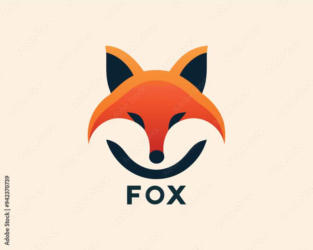 red fox head logo red fox head logo