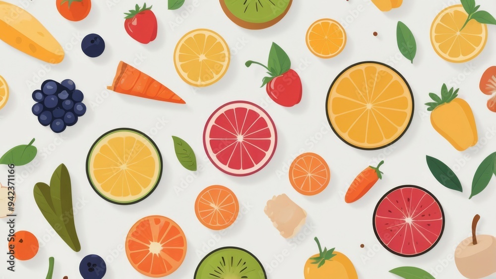 seamless pattern with fruits seamless pattern with fruits