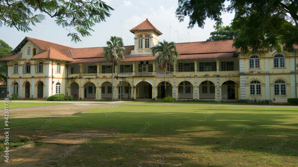 Prominent landmarks of historical school buildings and their cultural significance. Prominent landmarks of historical school buildings and their cultural significance.
