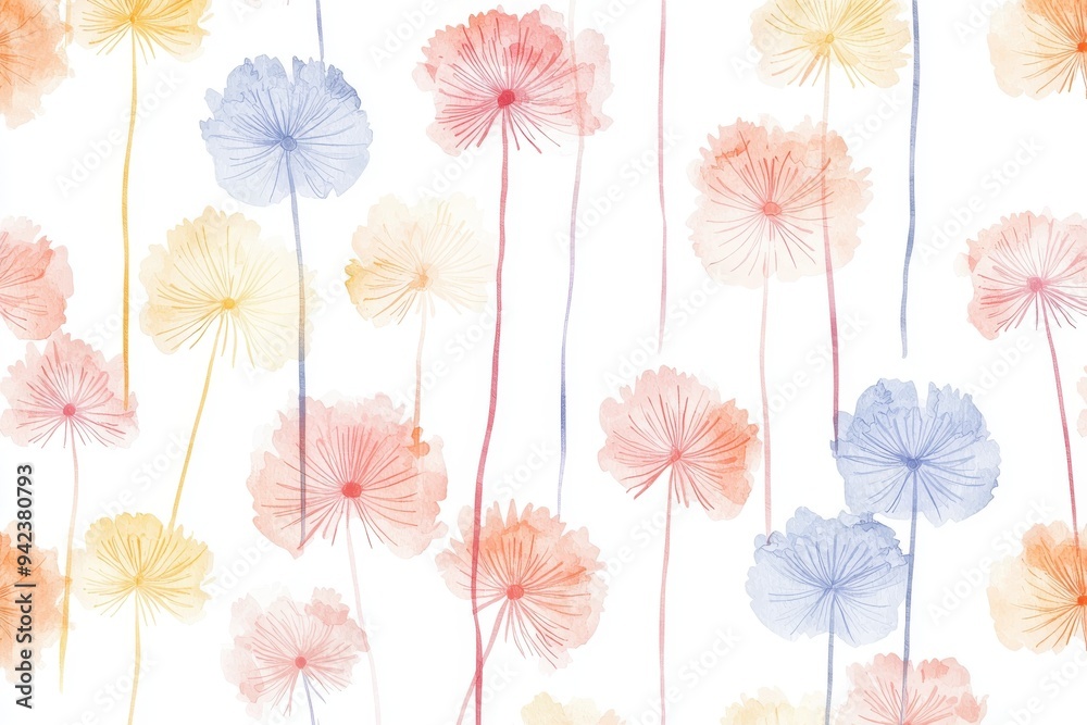 A delicate watercolor illustration of pastel flowers, creating a serene and bright atmosphere perfect for various design projects. A delicate watercolor illustration of pastel flowers, creating a serene and bright atmosphere perfect for various design projects.