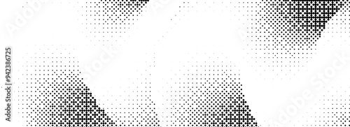Pixelated curve gradient shape. Comic dither undulate texture background. Liquid squiggle form for banner, poster, leaflet, brochure. Cartoon rasterized overlay backdrop. Vector dotted cloud wallpaper
