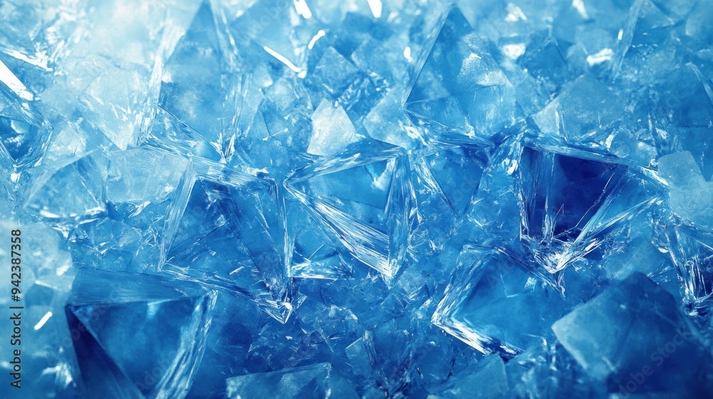 Close-Up of Icy Blue Crystals Close-Up of Icy Blue Crystals