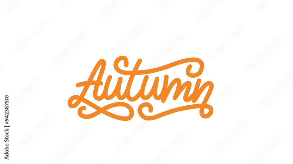 hello autumn elegant style lettering animated text for content opening and others. hello autumn elegant style lettering animated text for content opening and others.