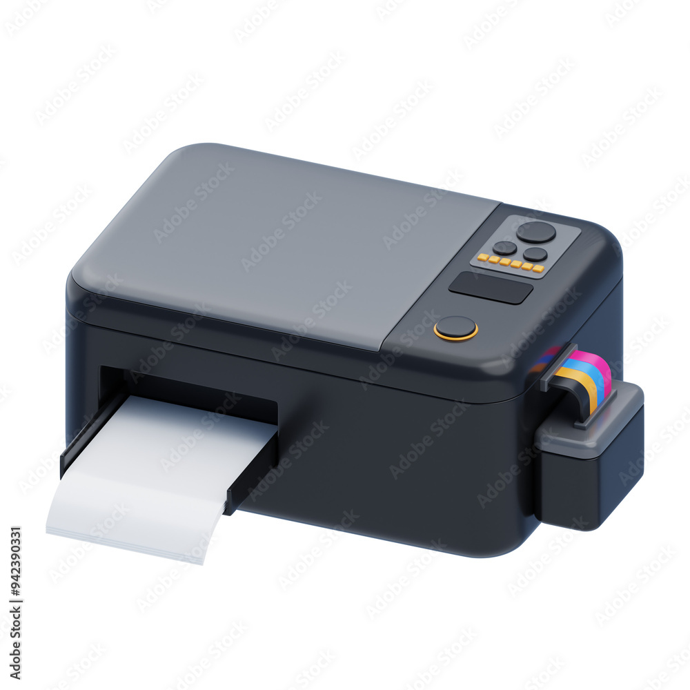 3D Efficient Printing with Modern Printers. 3D Icon 3D Efficient Printing with Modern Printers. 3D Icon