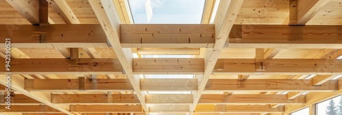 Obraz na płótnie Mass Timber Construction in Europe w salonie