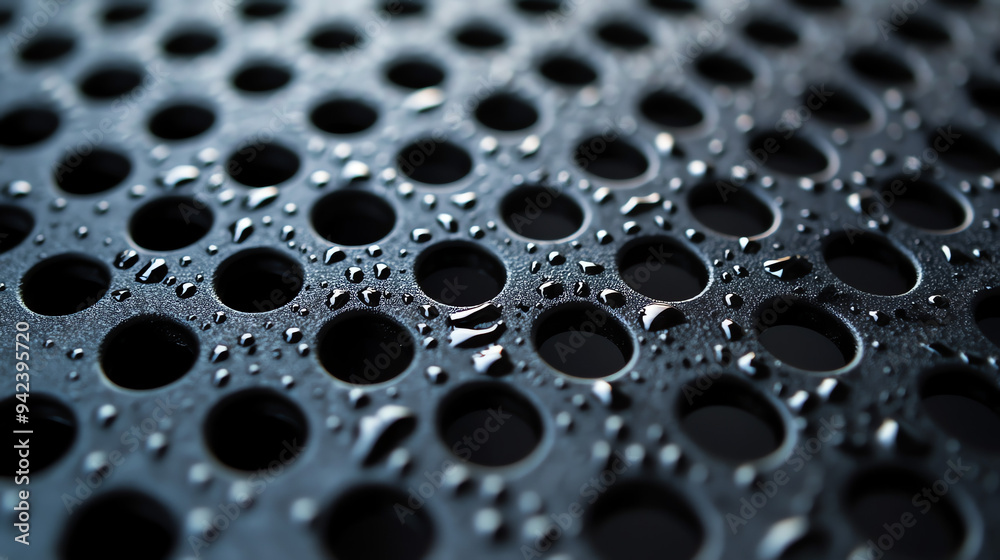 Water droplets are on the surface.
Water droplets are on the surface.