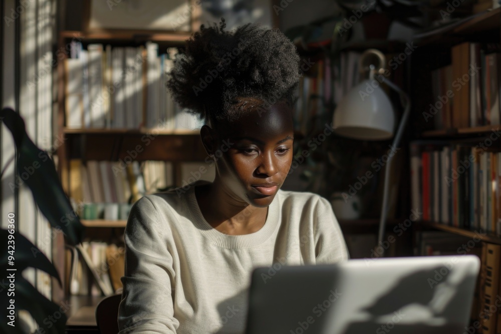 A person sitting at a desk with a laptop and typing away A person sitting at a desk with a laptop and typing away