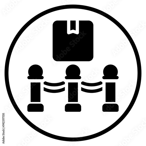exhibition glyph icon
