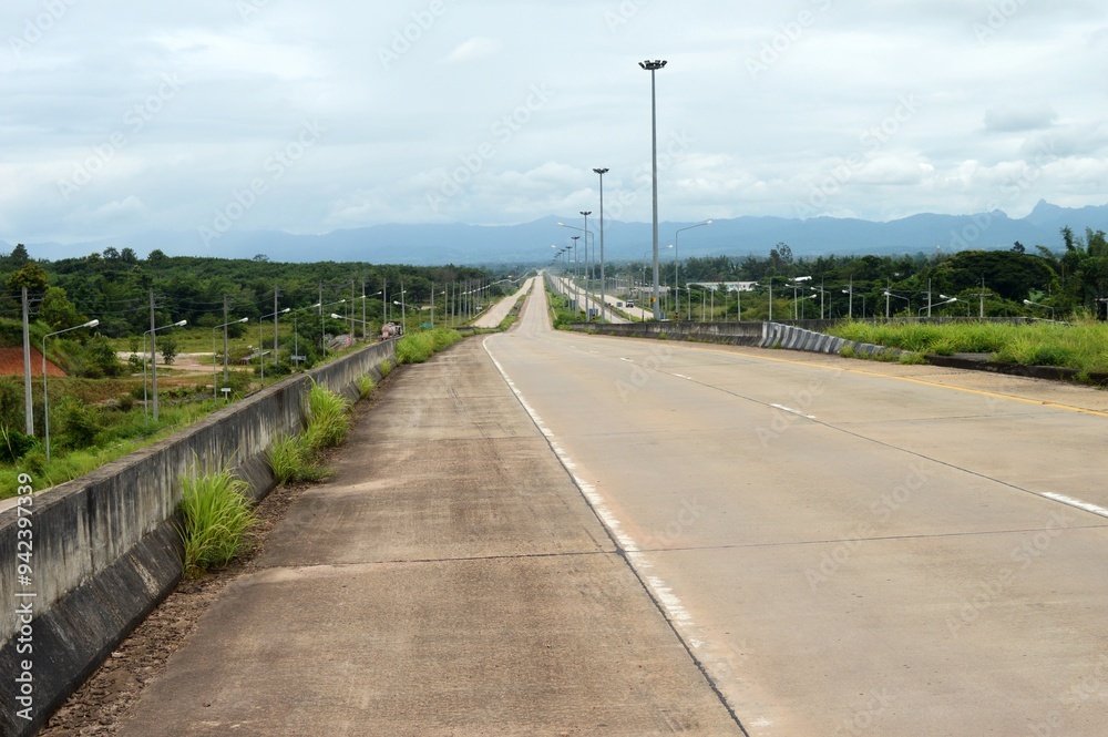 landscape of road in the countryside landscape of road in the countryside