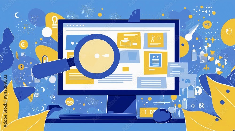 Obraz premium ユーザーフレンドリーな検索バーと結果表示2