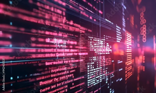 Wallpaper Mural Digital Code Interface Torontodigital.ca