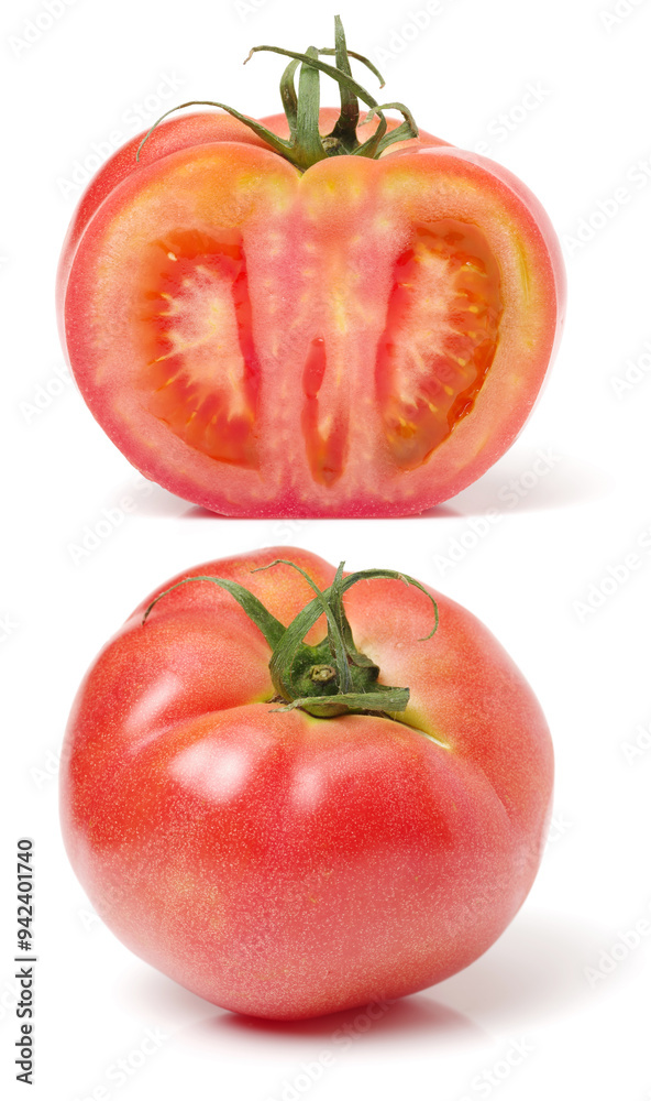 Fototapeta premium fresh tomato isolated on white background