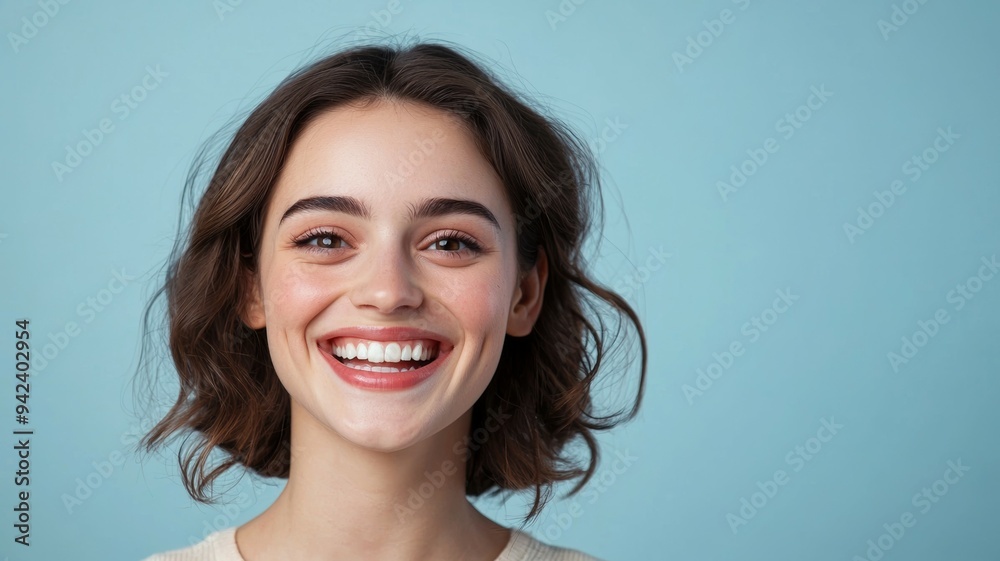 A woman with short brown hair and a smile on her face