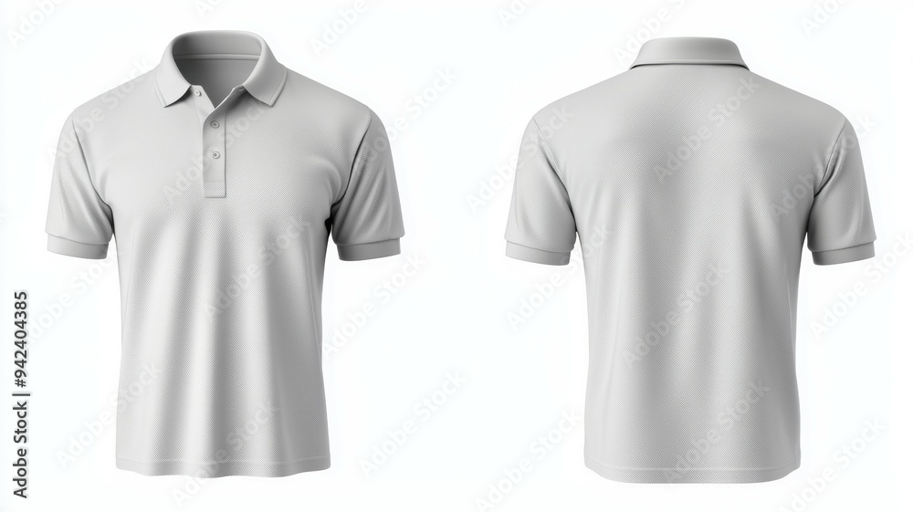 A white shirt with a white collar and a white button A white shirt with a white collar and a white button