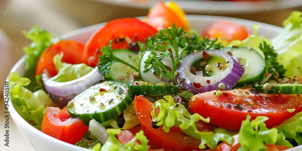 salad with tomatoes and pickles and onions and lettuces salad with tomatoes and pickles and onions and lettuces