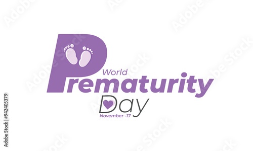 World Prematurity day. background, banner, card, poster, template. Vector illustration.