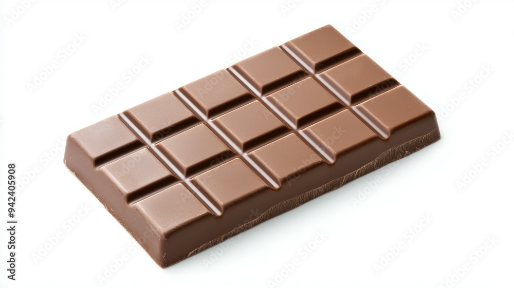 A chocolate bar with squares on it A chocolate bar with squares on it