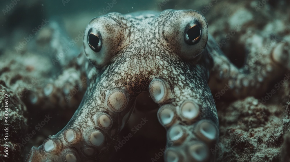 Close-up of an Octopus in its Natural Habitat Close-up of an Octopus in its Natural Habitat