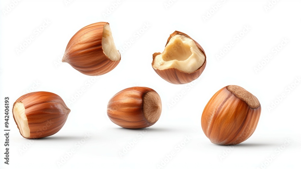 A close up of a nut with the shell removed A close up of a nut with the shell removed