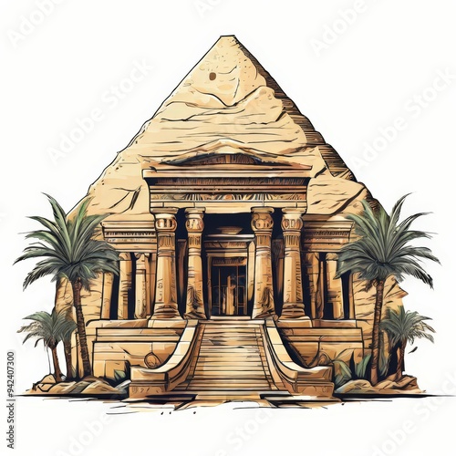 the AI Image Generator, Ancient Mesopotamian Temple