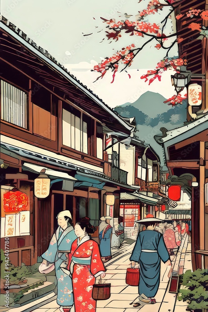 Obraz premium the AI Image Generator, The quiet hum of the city outside,