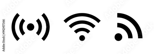 Wi-Fi signal icon set
